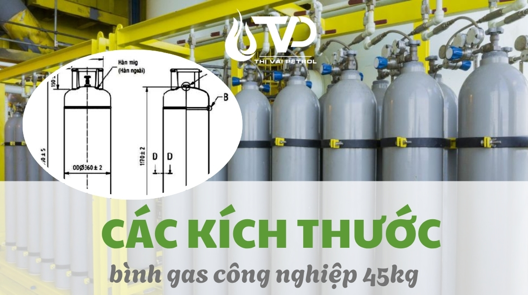 Bình Gas Có Mấy Loại? Các Kích Thước Bình Gas Công Nghiệp Phổ Biến 1 Các kích thước bình gas công nghiệp phổ biến