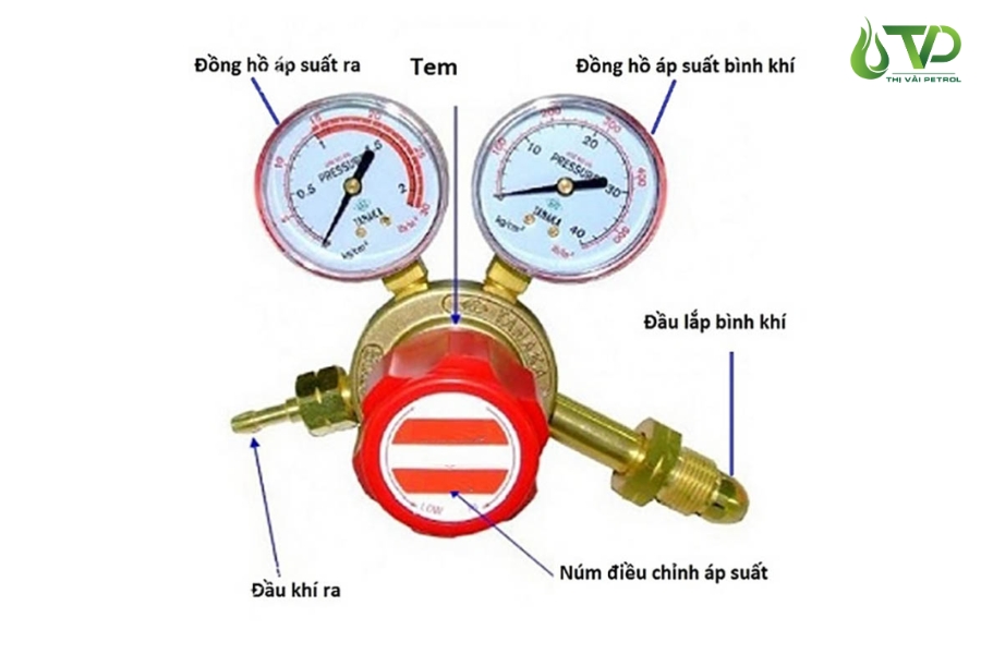 Cấu tạo cơ bản của gas điều áp gas công nghiệp