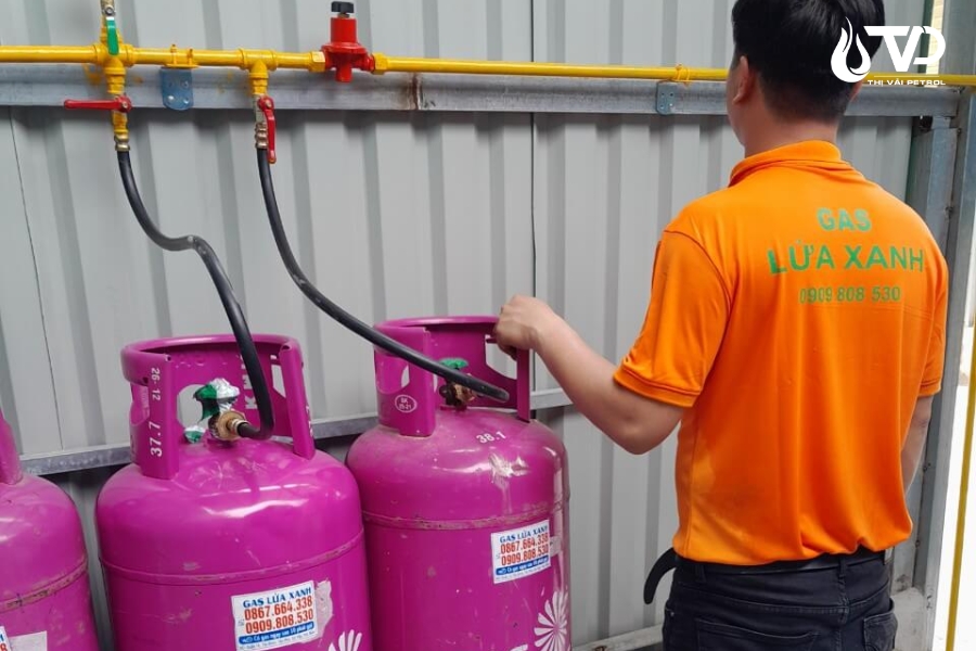 Top 5 địa chỉ cung cấp bình gas công nghiệp 45kg uy tín tại TP.HCM 4 Gas lửa xanh là cửa hàng gas 45kg TPHCM chuyên phân phối trung gian nhiều hãng gas